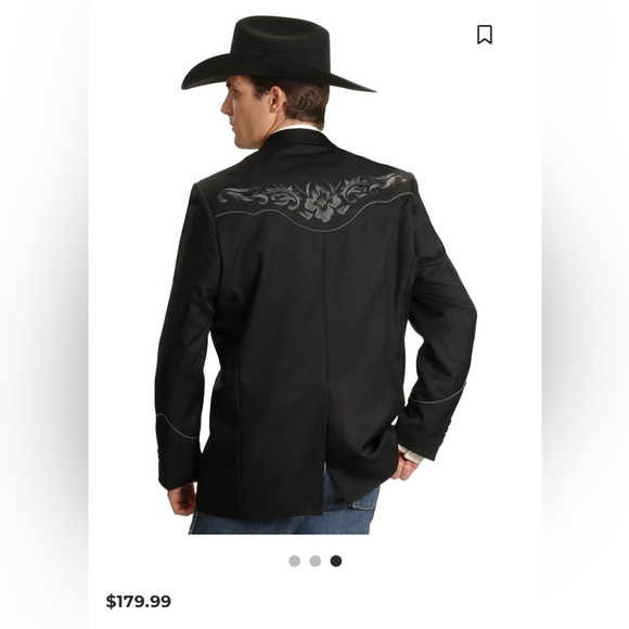 Scully men’s western style blazer size 38 - Picture 7 of 10